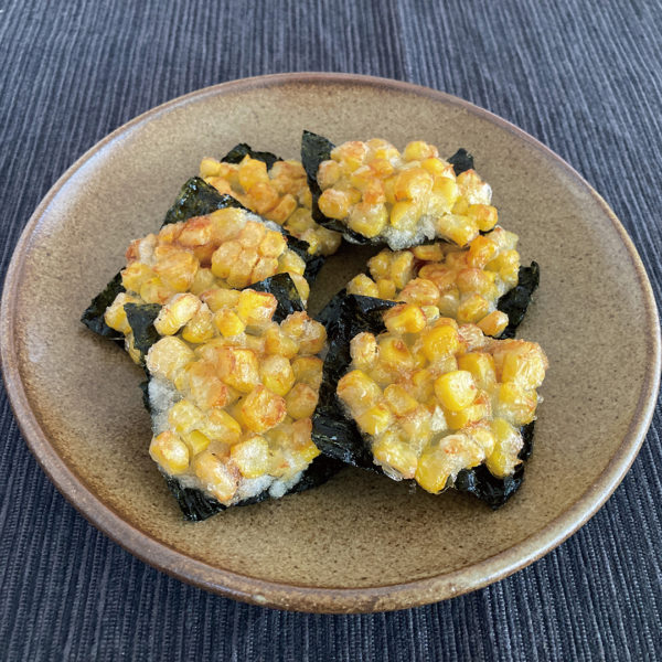とうもろこしの海苔揚げ